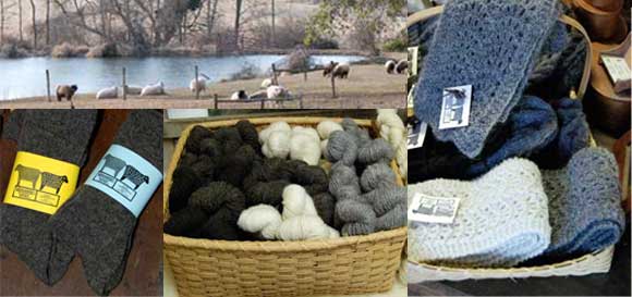 yarn, scarves, socks, sheep